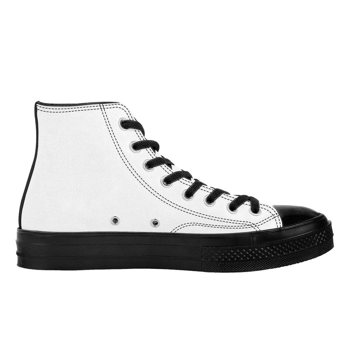 SF_D71 High Top Canvas Shoes - Black