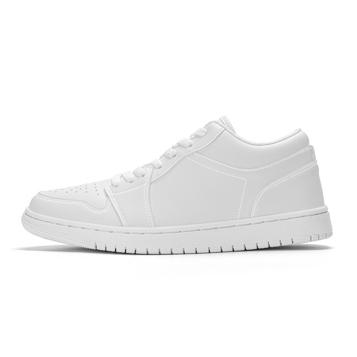 SF_S40 Unisex Low Top Skateboard Sneakers - White