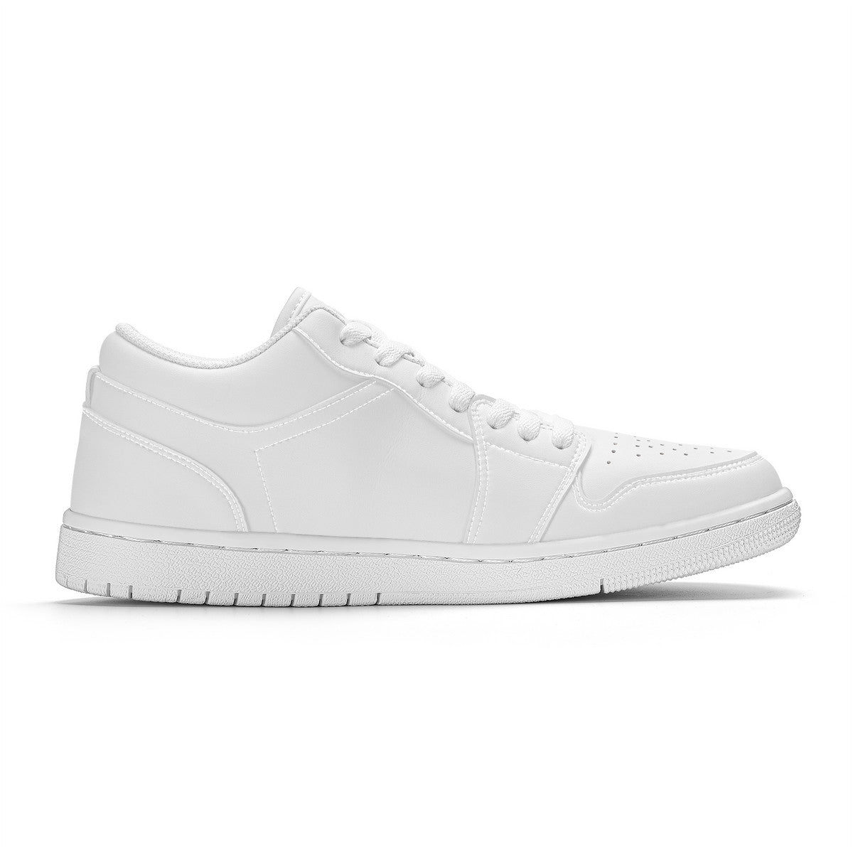 SF_S40 Unisex Low Top Skateboard Sneakers - White