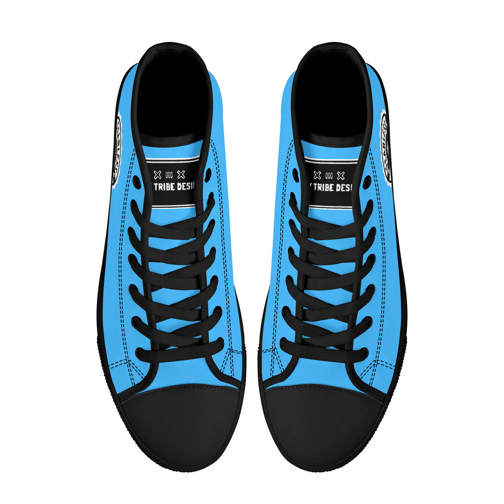 Copy of FWS High-Top Canvas Shoes With Customized Tongue - Black
