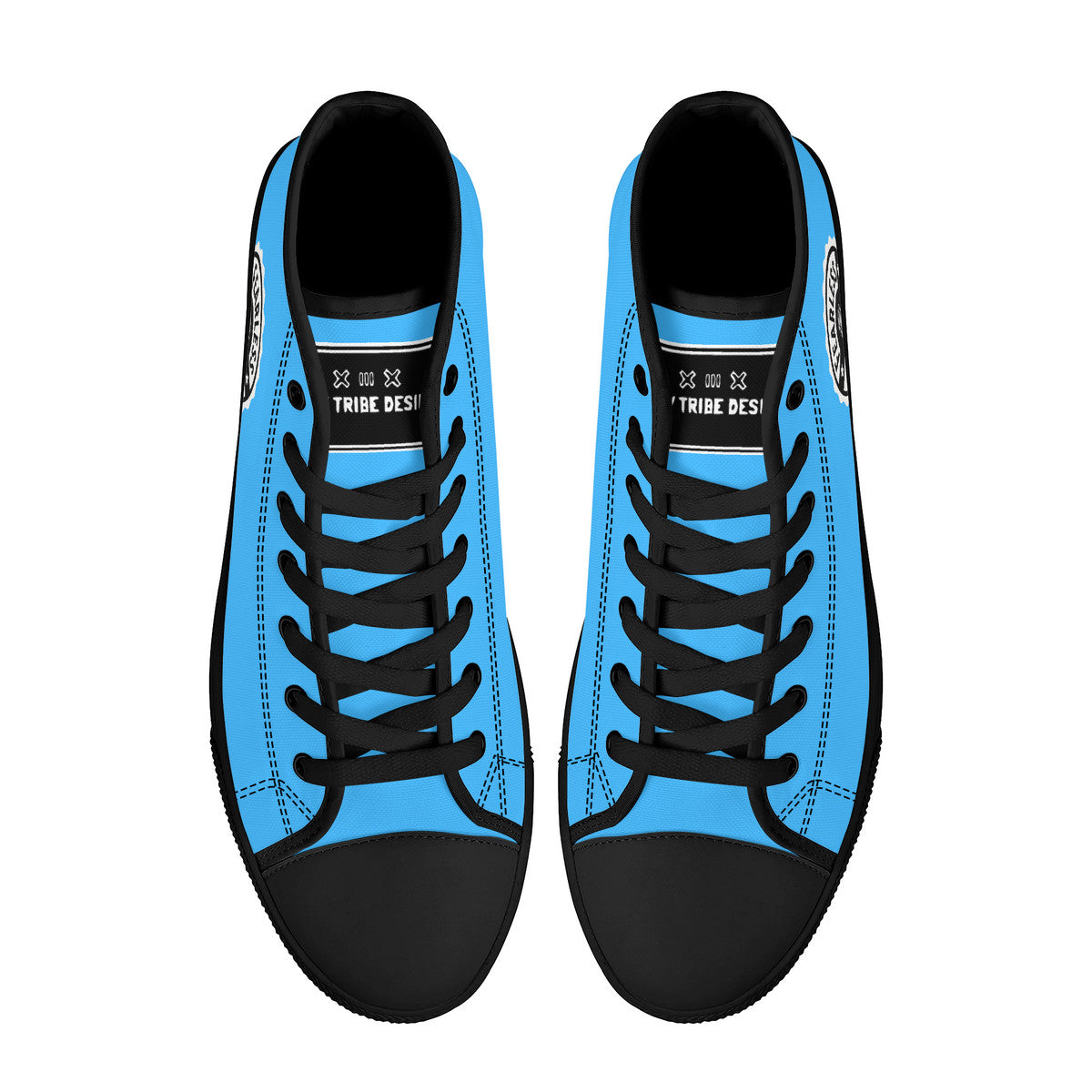 Copy of FWS High-Top Canvas Shoes With Customized Tongue - Black