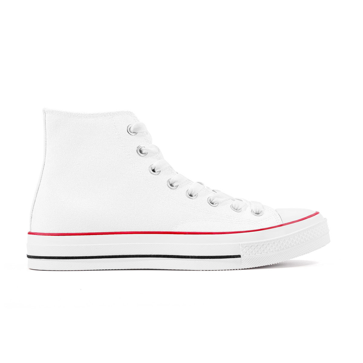 D70 High Top Canvas Shoes - White