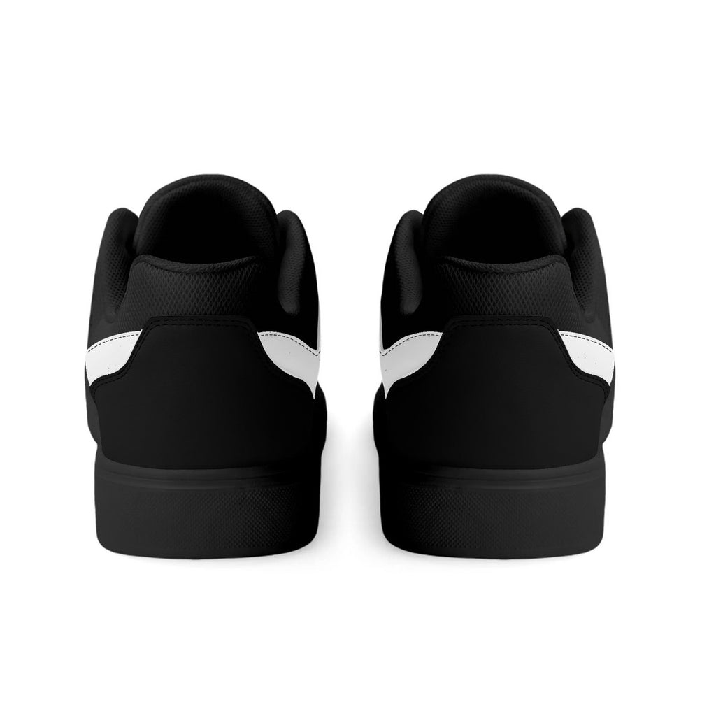 of Chill City tribe black Adult Low-Top Premium Synthetic Leather Shoes