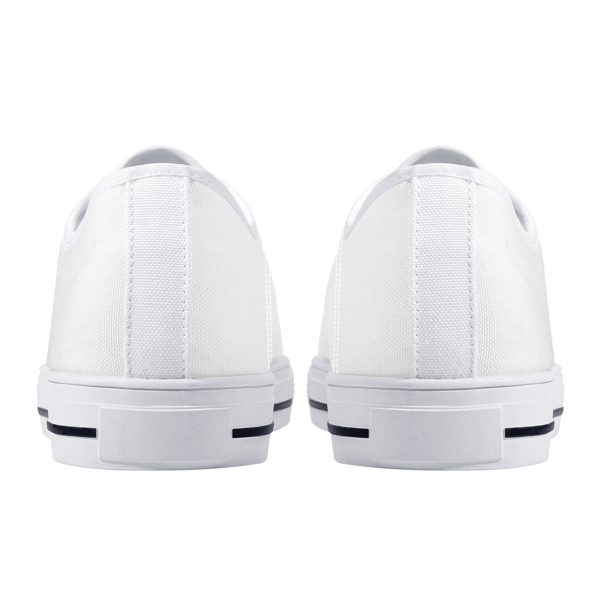 FXS Low-Top Canvas Shoes With Customized Tongue - White