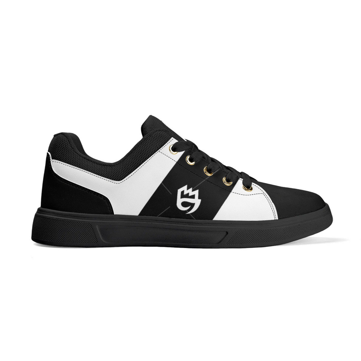of Chill City tribe black Adult Low-Top Premium Synthetic Leather Shoes