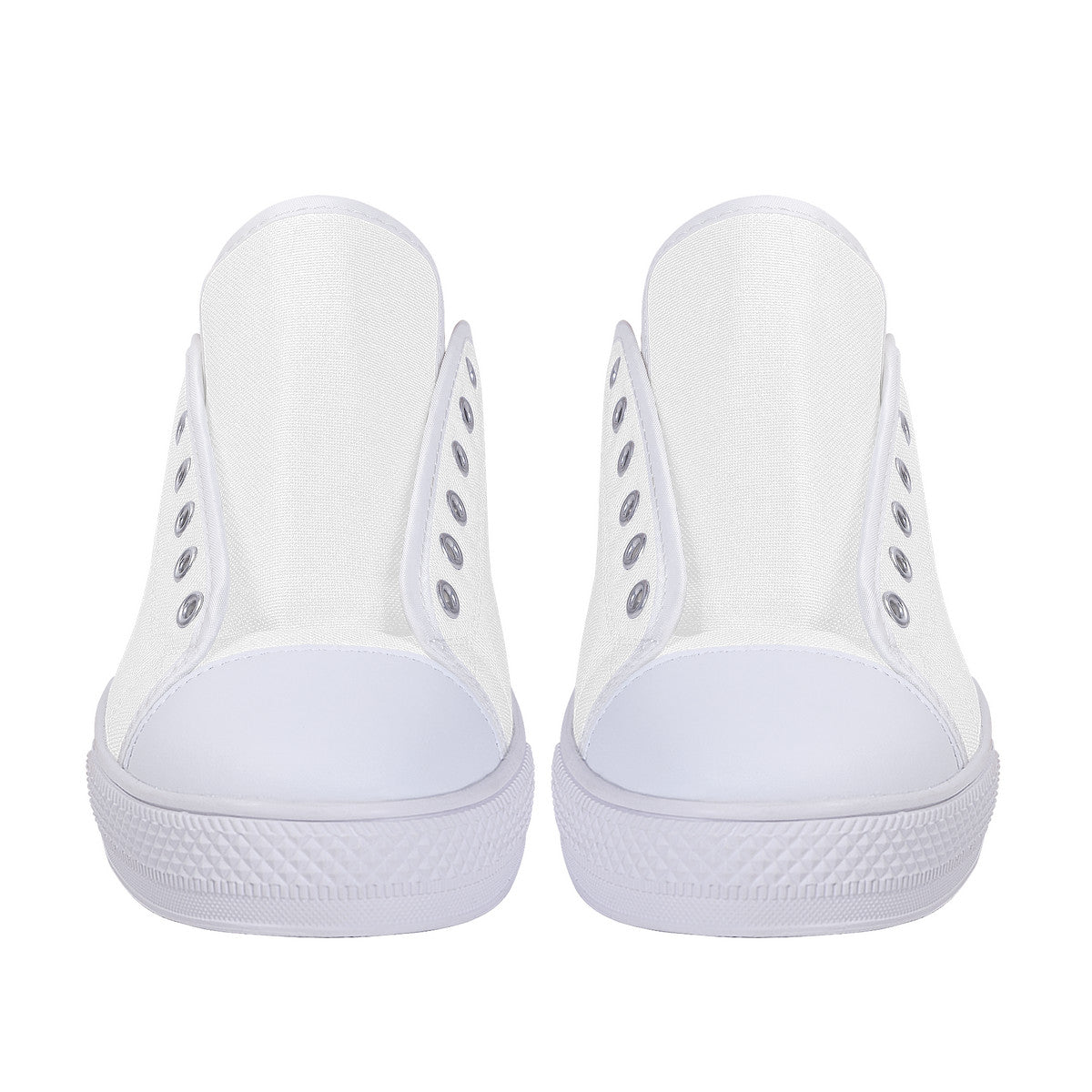 FXS Low-Top Canvas Shoes With Customized Tongue - White