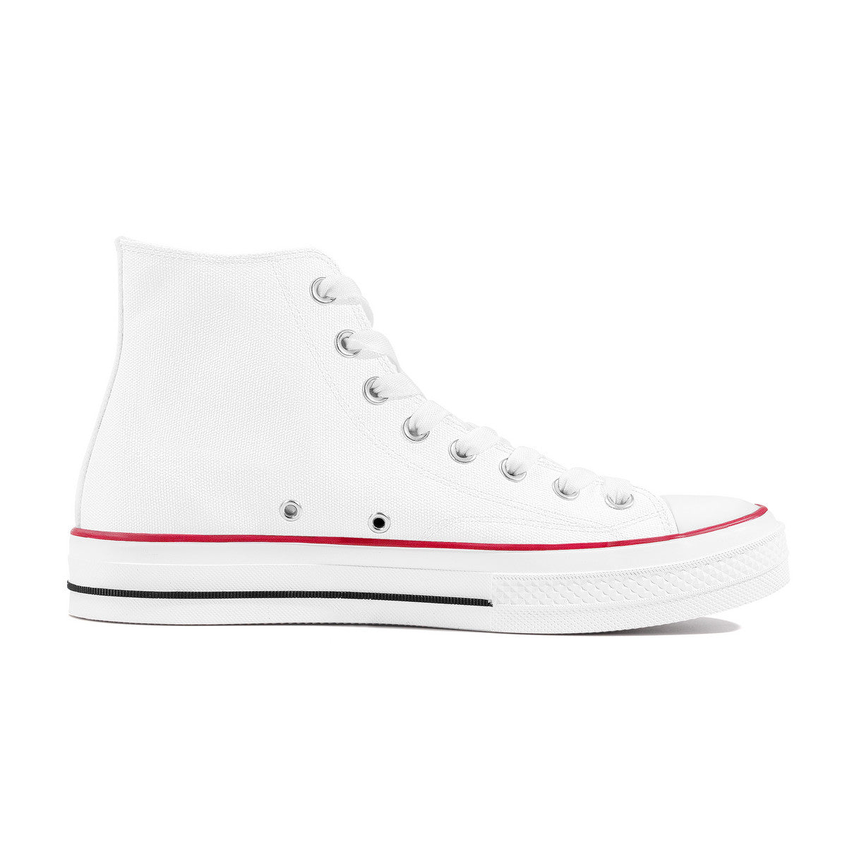 D70 High Top Canvas Shoes - White