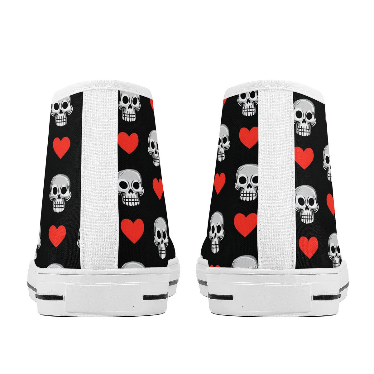 Copy of FWS High-Top Canvas Shoes With Customized Tongue - White