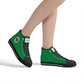 Copy of Fearless Pioneer High-Top Canvas Shoes With Customized Tongue - Black