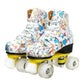 TopSupply New Design High-top for Adult Unisex Indoor and Outdoor Skating Four Light up Wheels Roller Skates With Shoes Bag