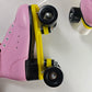 Topsupply Stocked PU Leather Four Wheel Roller Skates Derby Roller Skates for Outdoor Indoor Roller Skates for Women and Men