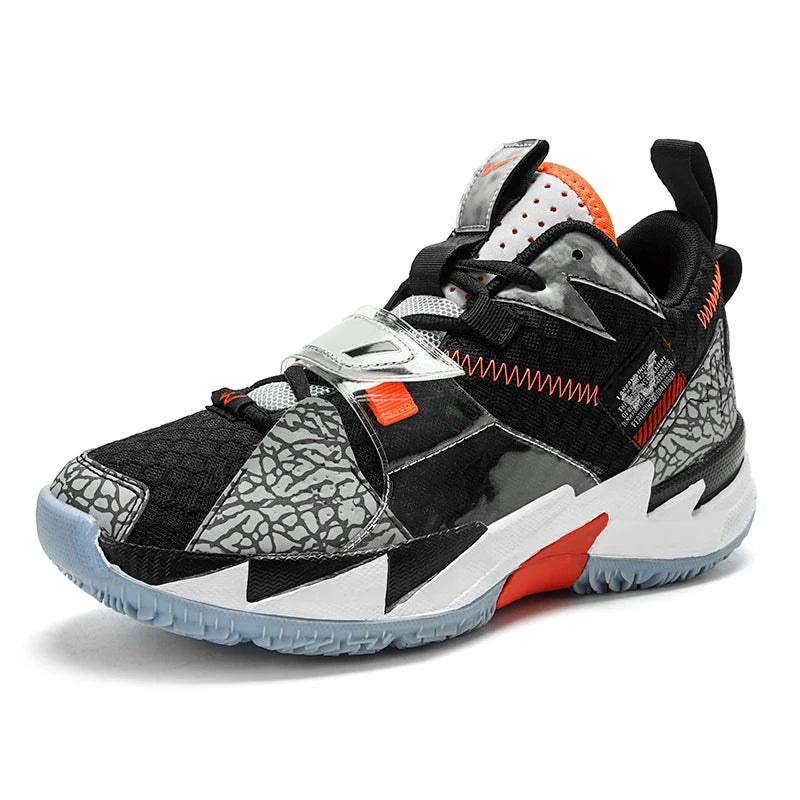 New Hot Superstar Fashion Rainbow Basketball Shoes Men Breathable High Top Basketball Shoes Outdoor Street Sneakers