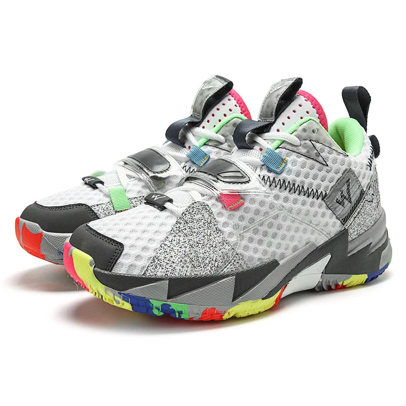 New Hot Superstar Fashion Rainbow Basketball Shoes Men Breathable High Top Basketball Shoes Outdoor Street Sneakers