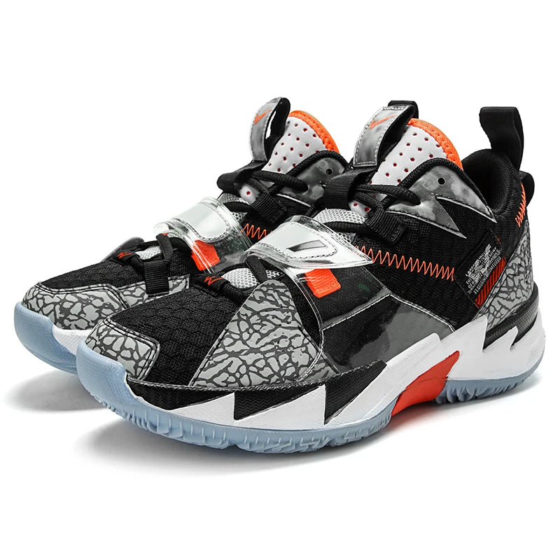 New Hot Superstar Fashion Rainbow Basketball Shoes Men Breathable High Top Basketball Shoes Outdoor Street Sneakers