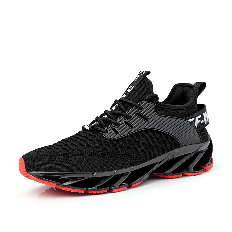 Brand Logo Custom High-tech Blade Sole Men Breathable Professional Fashion Sneakers Running Shoes