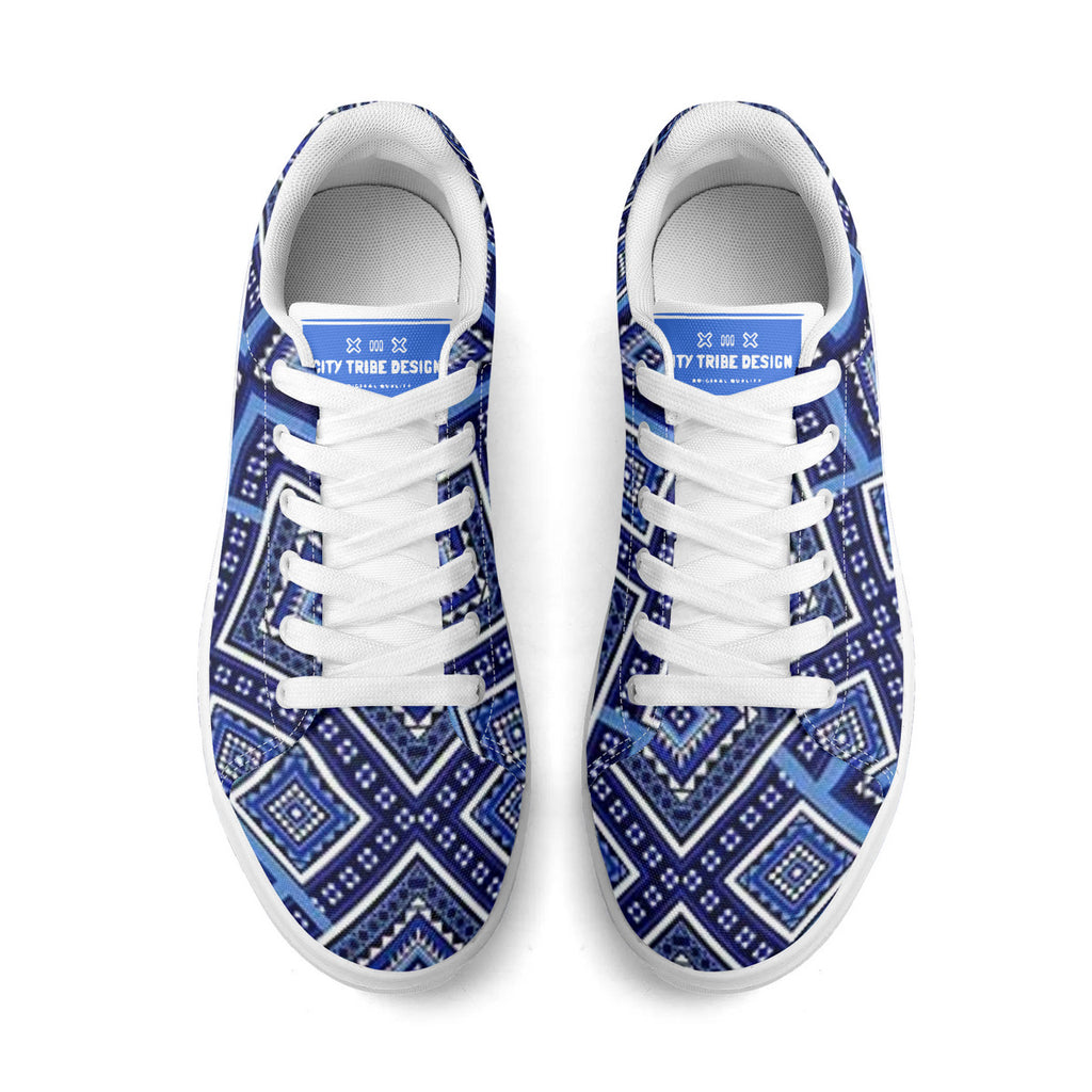 Copy of Tribal Blue  Canvas Shoes Comfortable Walking Sneakers