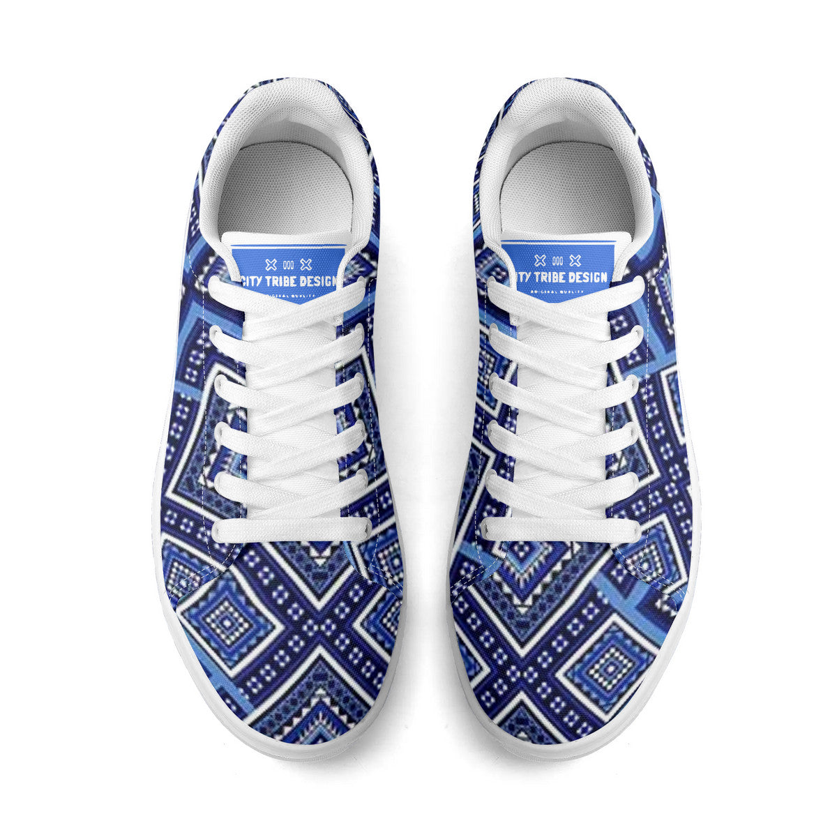 Copy of Tribal Blue  Canvas Shoes Comfortable Walking Sneakers