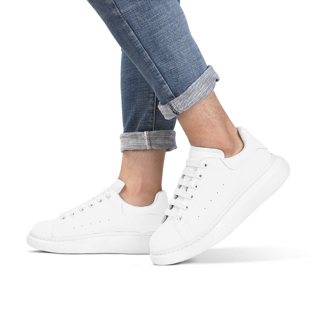 D69 Heighten Low Top Shoes - White