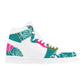 Spring High Top Synthetic Leather Sneaker