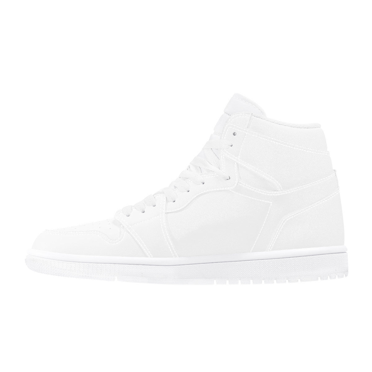 D17 High Top Synthetic Leather Sneaker
