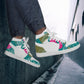 Spring High Top Synthetic Leather Sneaker
