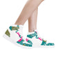 Spring High Top Synthetic Leather Sneaker