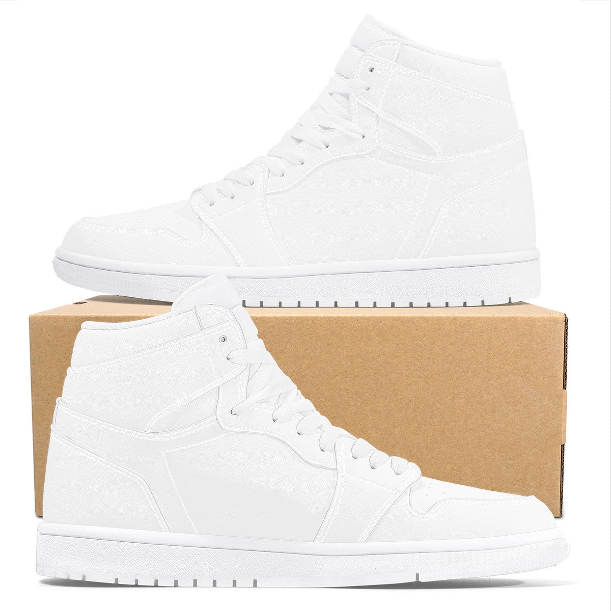 D17 High Top Synthetic Leather Sneaker