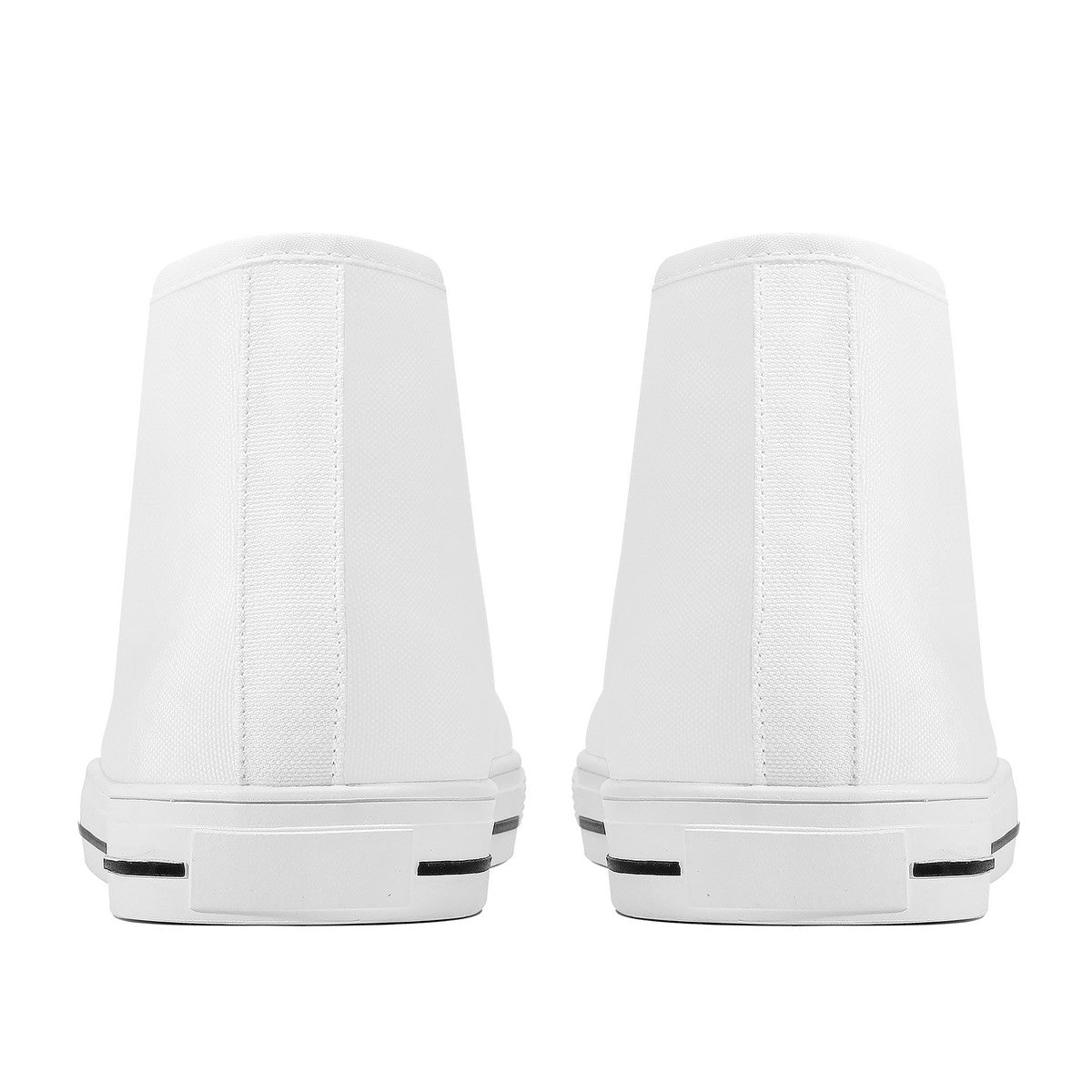 FWS High-Top Canvas Shoes With Customized Tongue - White