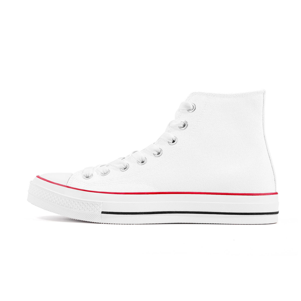 D70 High Top Canvas Shoes - White
