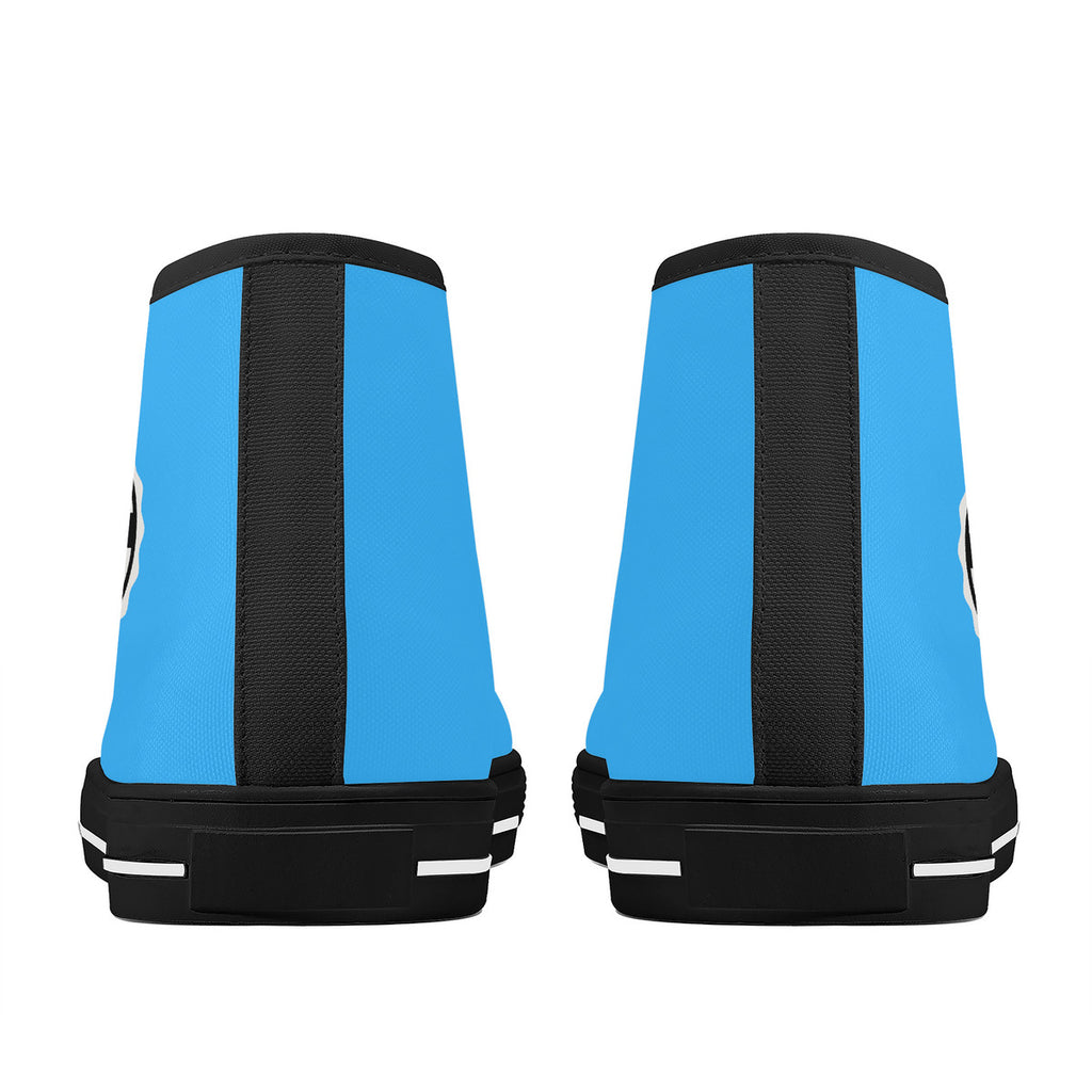 Copy of FWS High-Top Canvas Shoes With Customized Tongue - Black