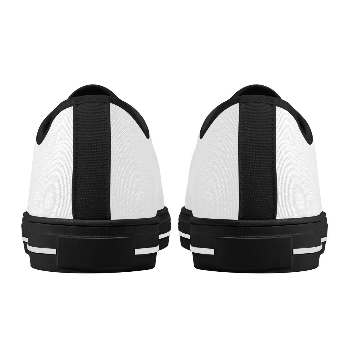 D24 Rubber Outsoles Low-Top Canvas Shoes - Black