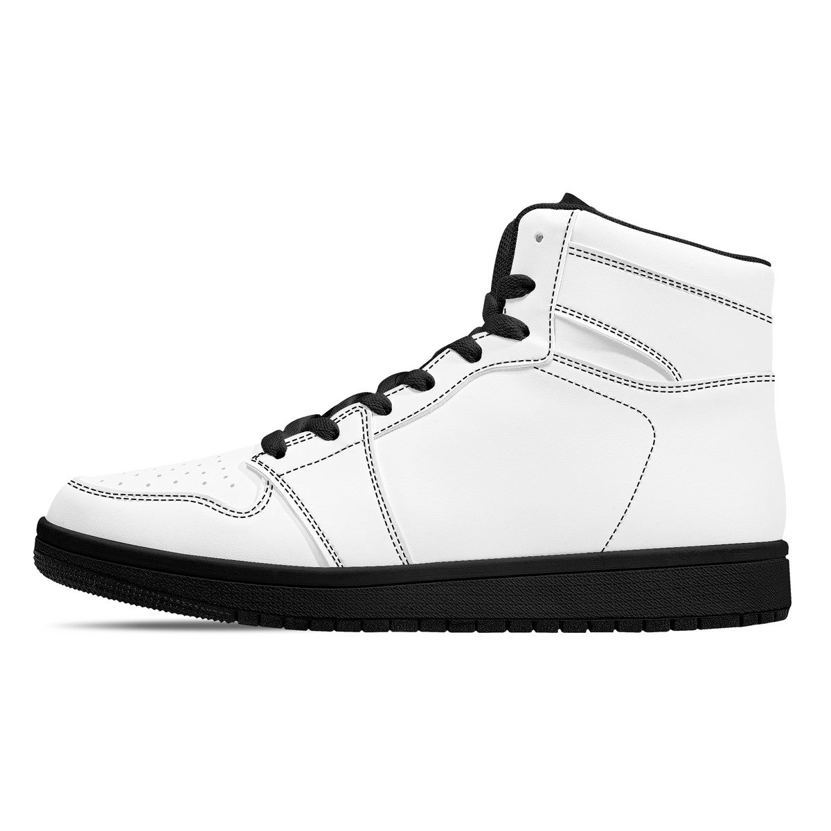 D16 High-Top Synthetic Leather Sneakers - Black Bottom