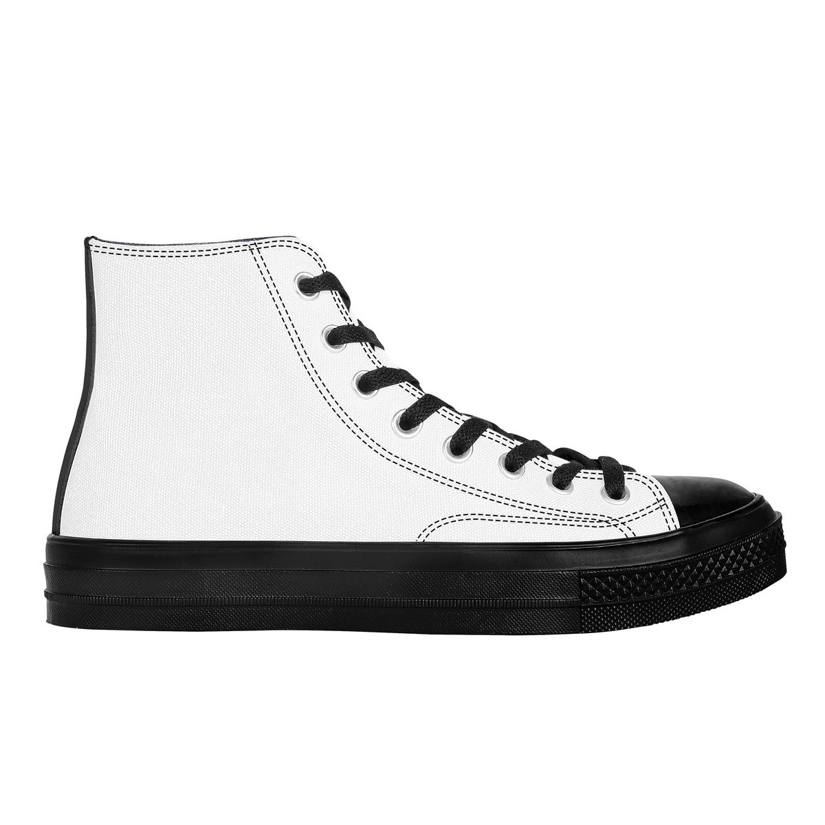 SF_D71 High Top Canvas Shoes - Black
