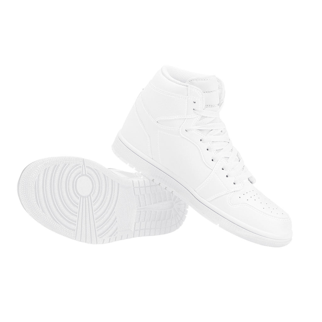 D17 High Top Synthetic Leather Sneaker