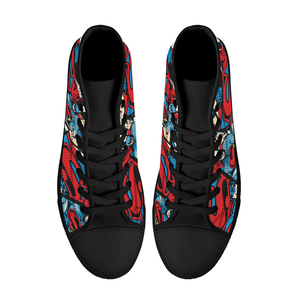 Copy of D25 High-Top Canvas Shoes - Black
