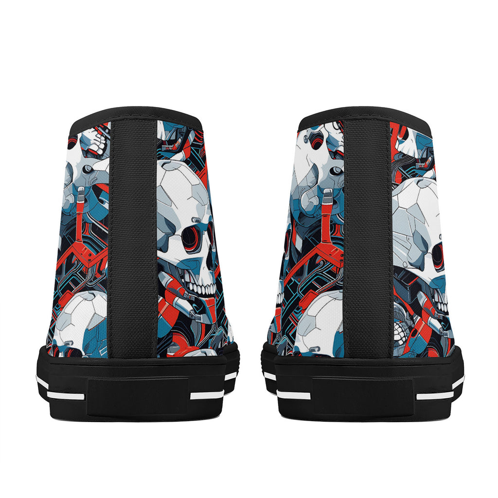 Copy of FWS High-Top Canvas Shoes With Customized Tongue - Black