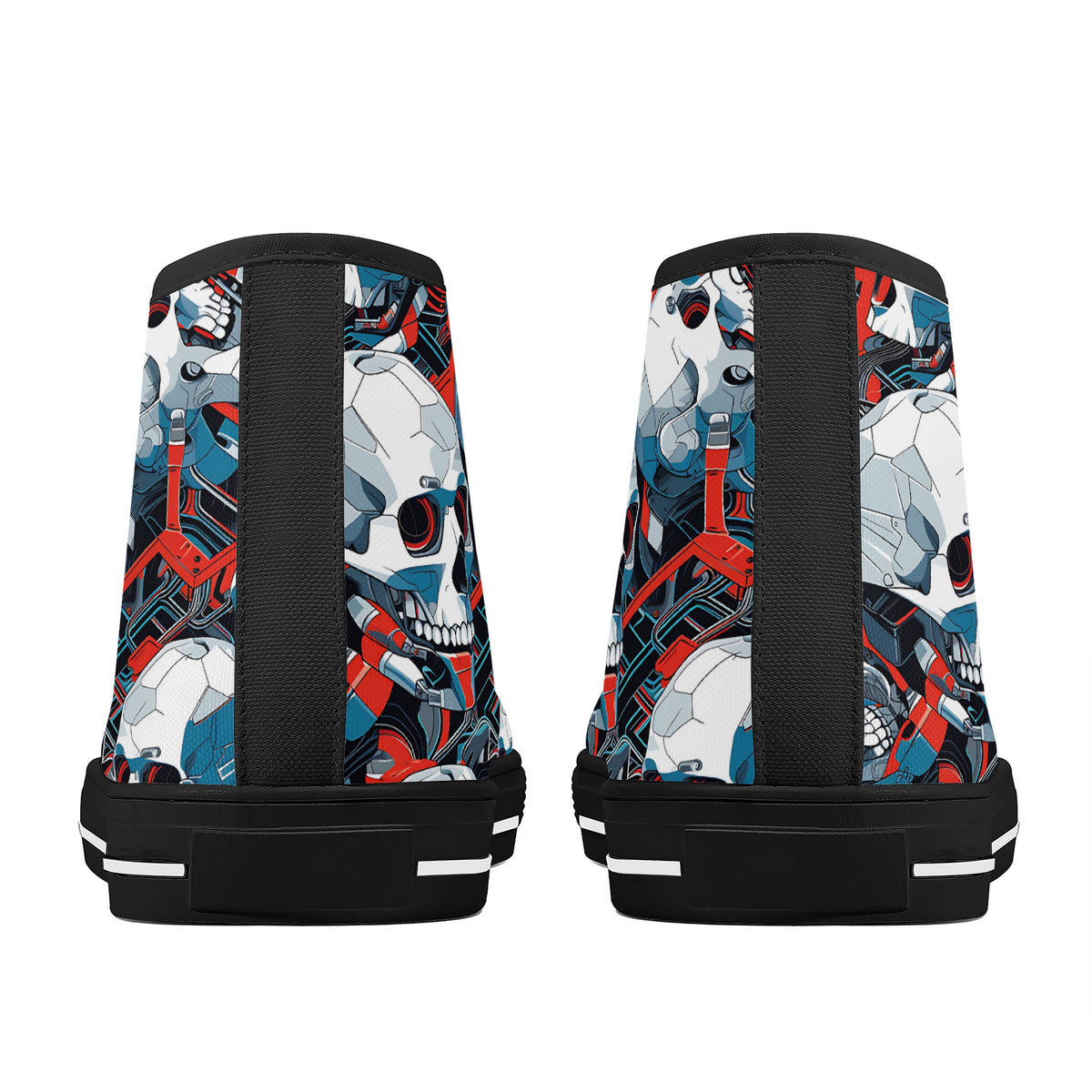 Copy of FWS High-Top Canvas Shoes With Customized Tongue - Black