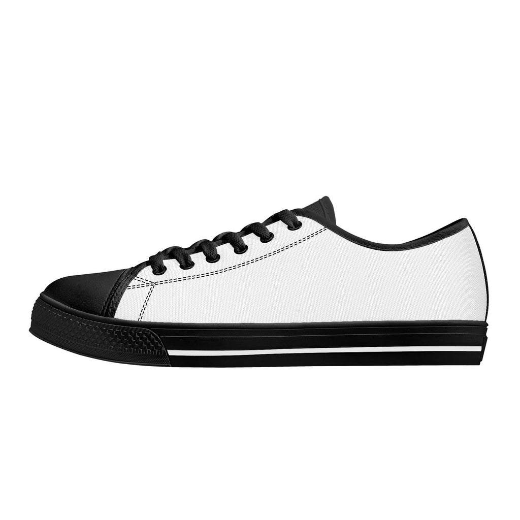 D24 Rubber Outsoles Low-Top Canvas Shoes - Black