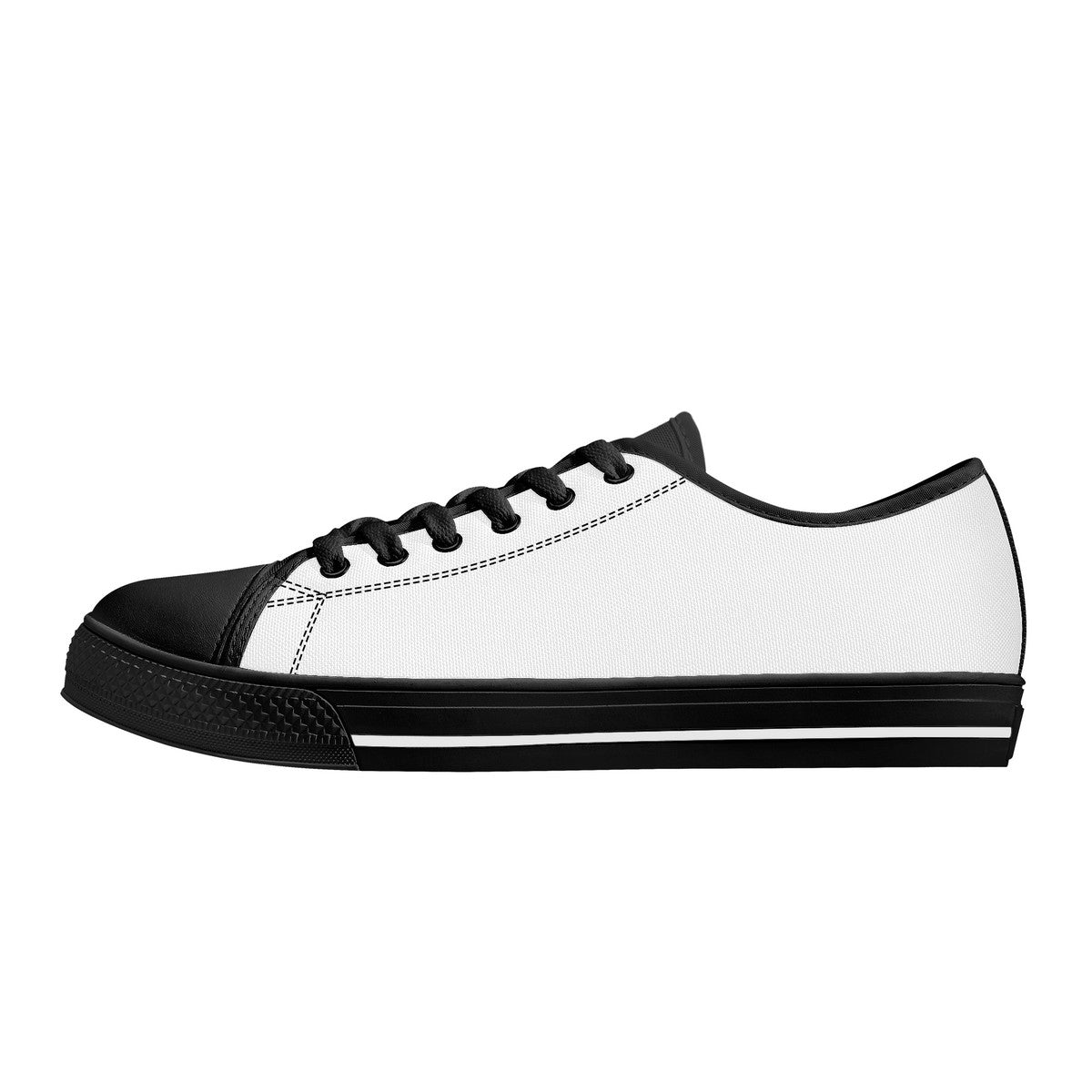 D24 Rubber Outsoles Low-Top Canvas Shoes - Black