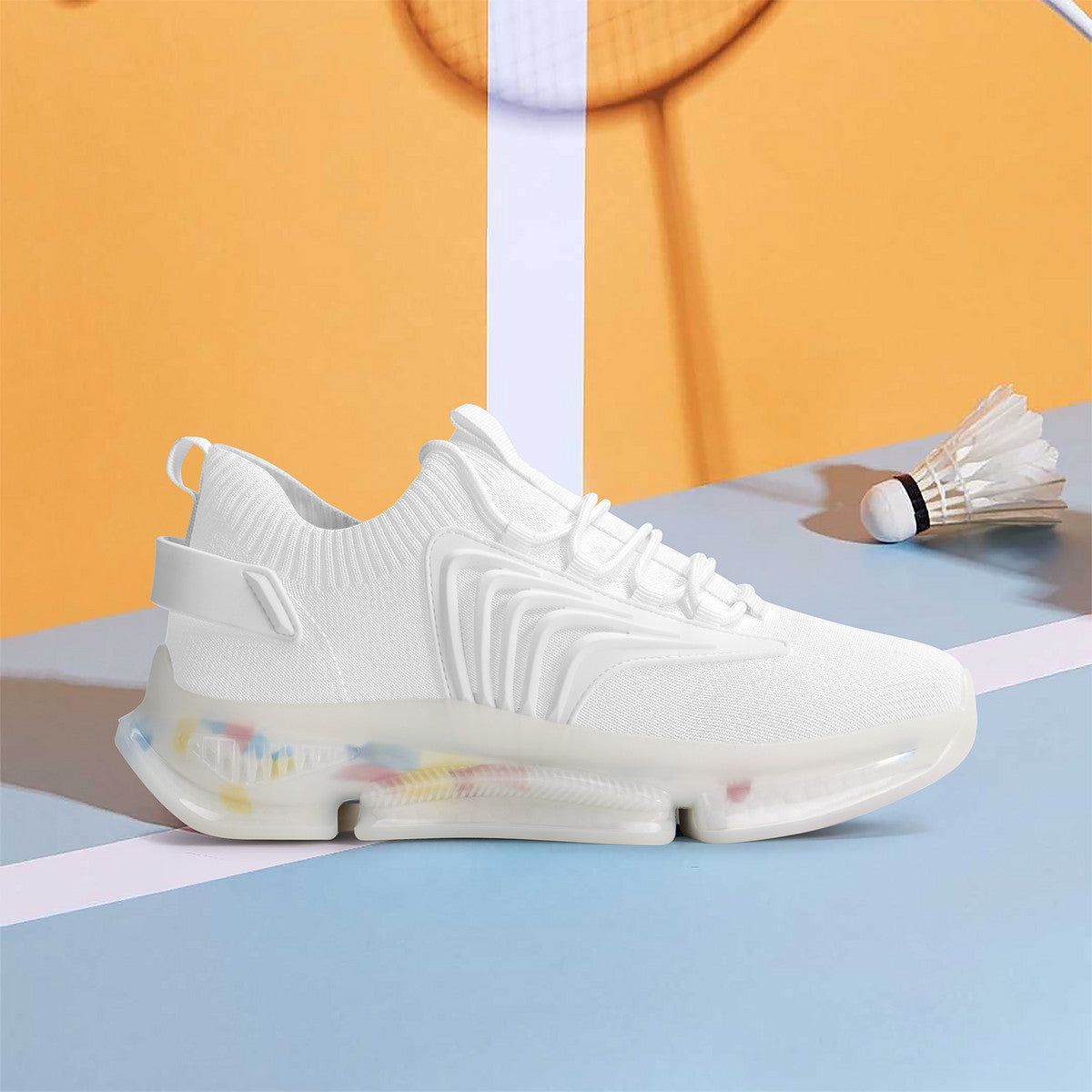 SF_S35 Air Max React Sneakers - White