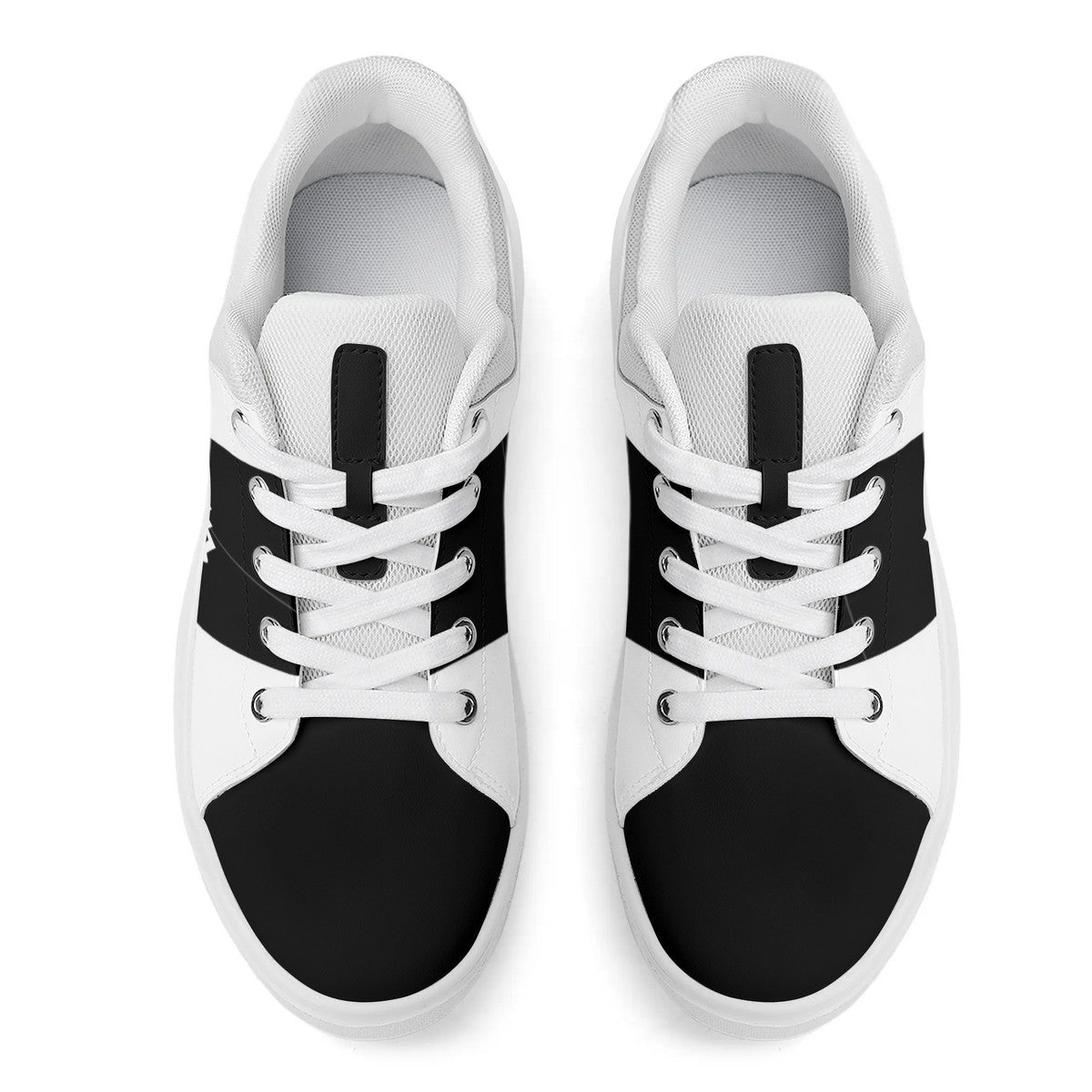 of Chill City tribe black Adult Low-Top Premium Synthetic Leather Shoes