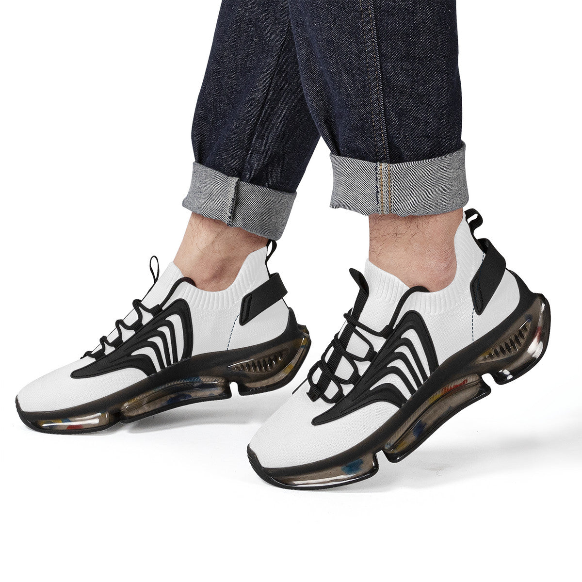 SF_S36 Air Max React Sneakers - Black