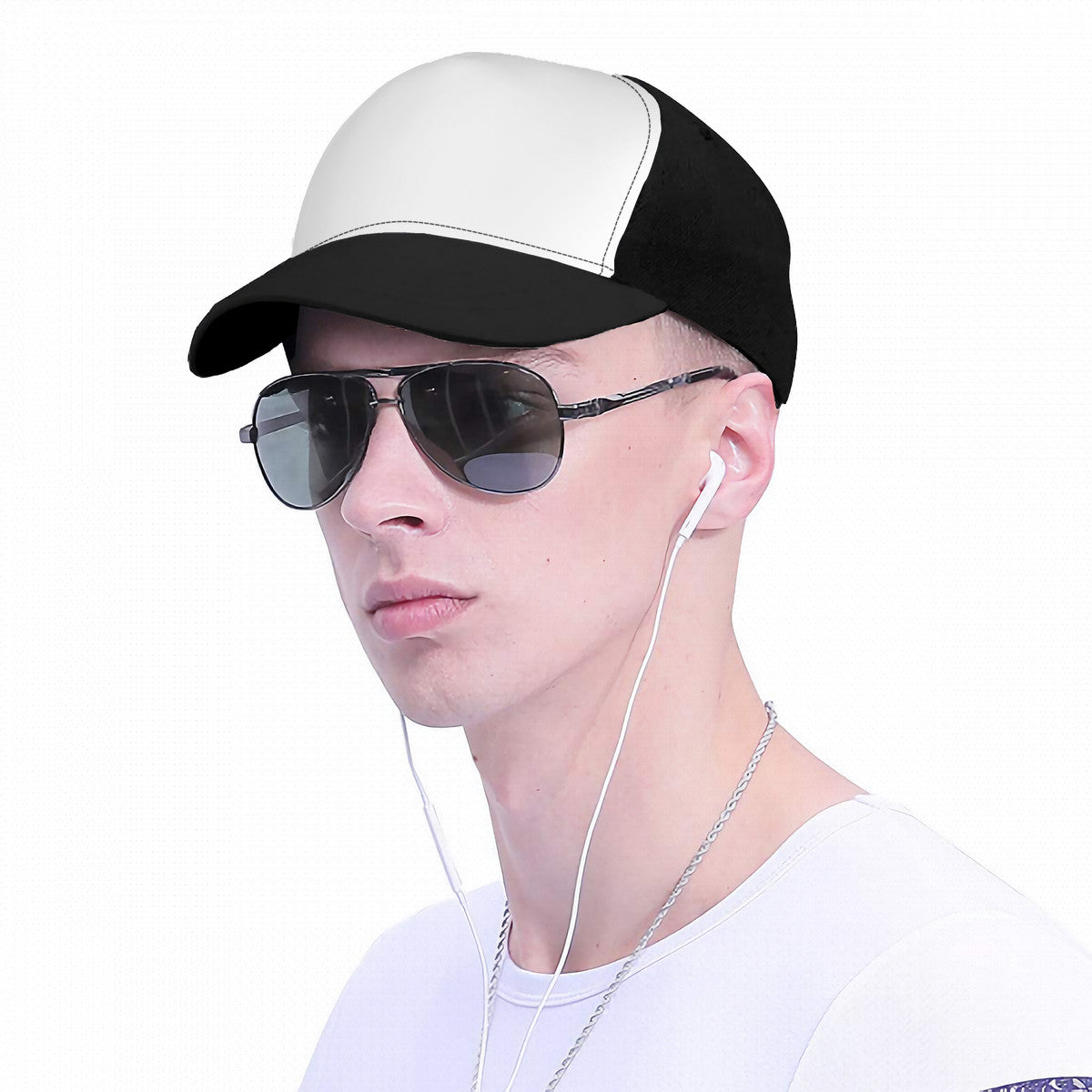 HC_T2 Stitching Curved Brim Baseball Cap