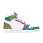 Spring High Top Synthetic Leather Sneaker