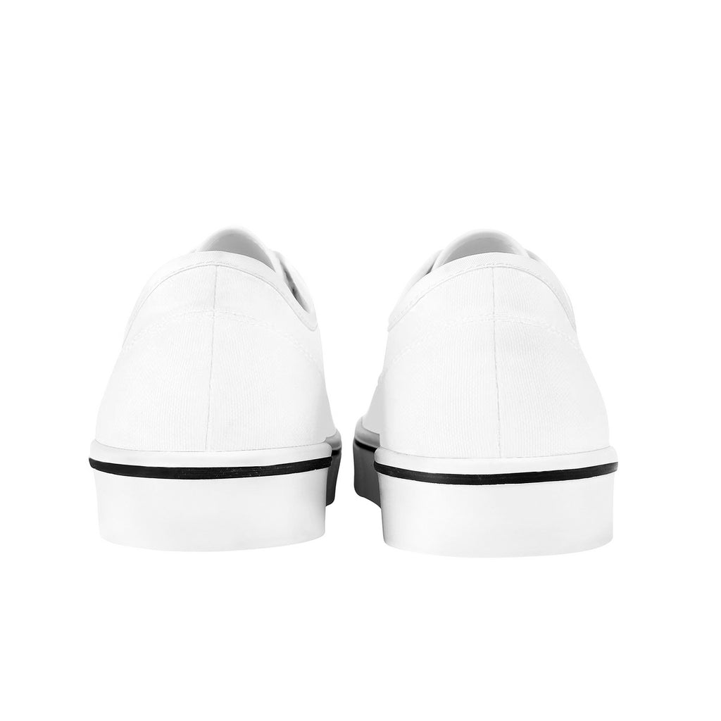 D3S Skate Shoes With Customized Tongue - White