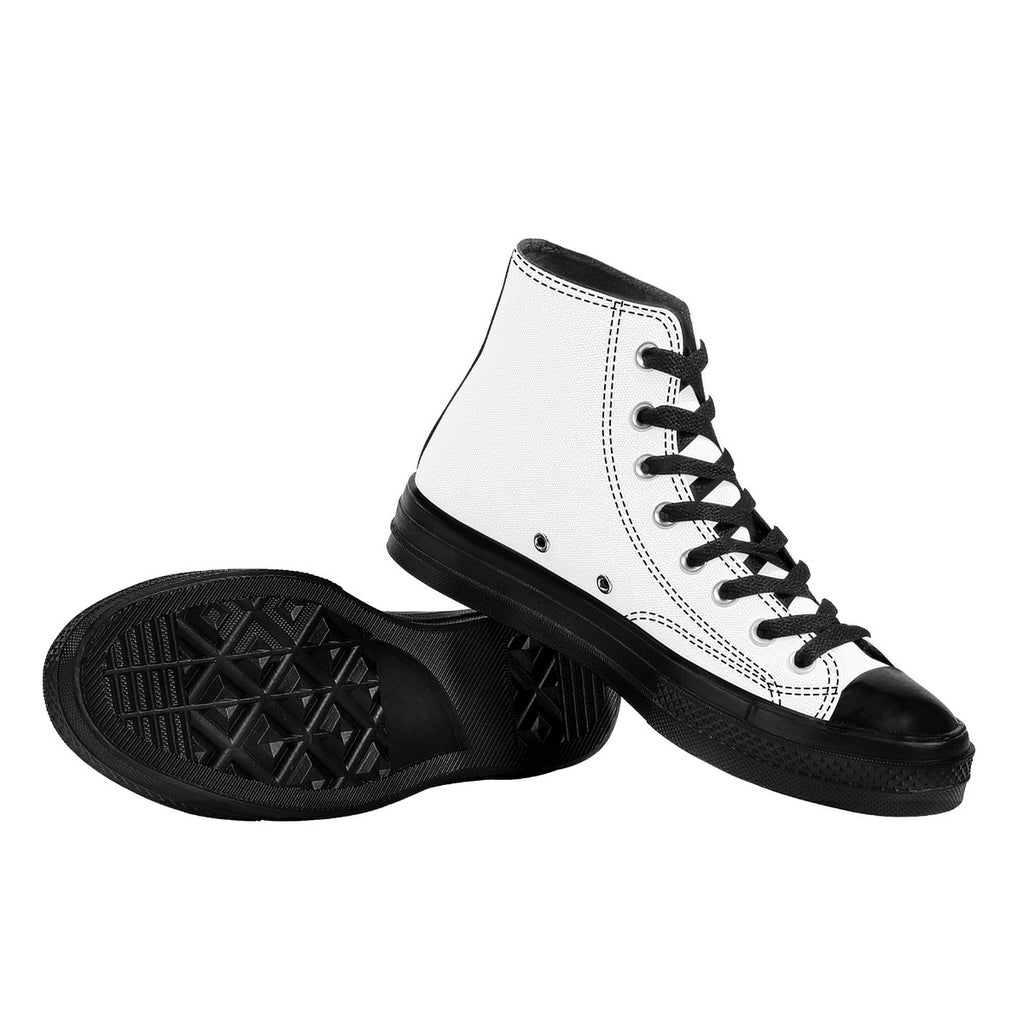 SF_D71 High Top Canvas Shoes - Black