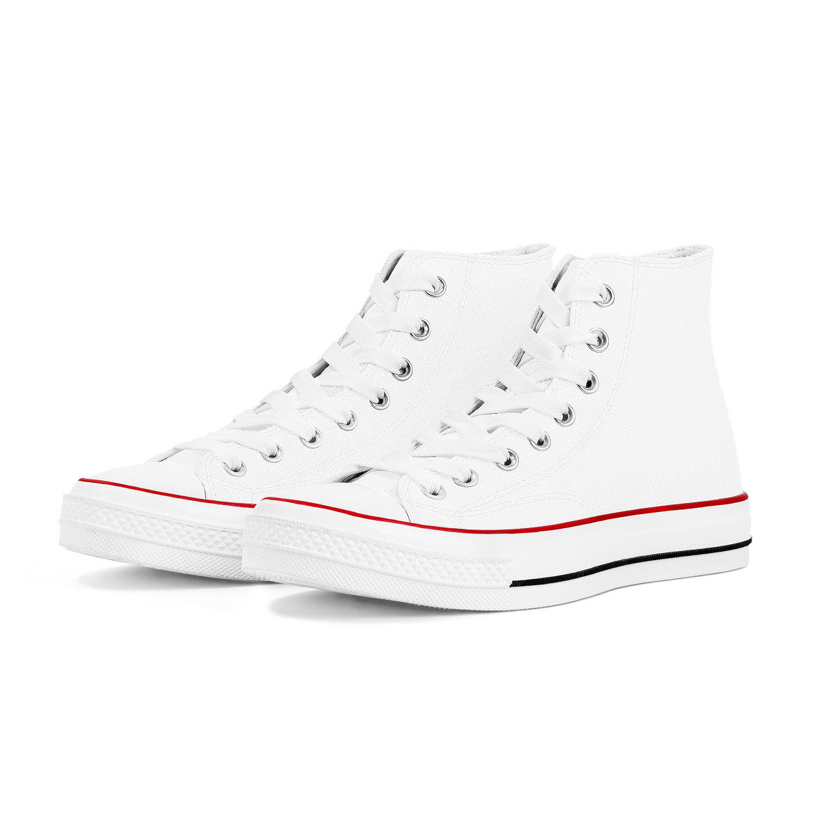 D70 High Top Canvas Shoes - White