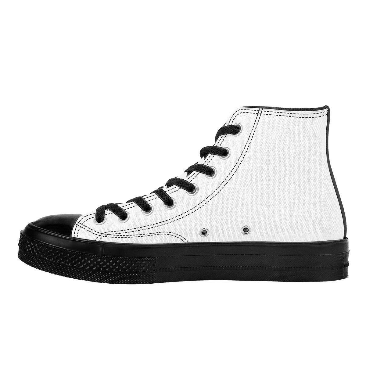 SF_D71 High Top Canvas Shoes - Black