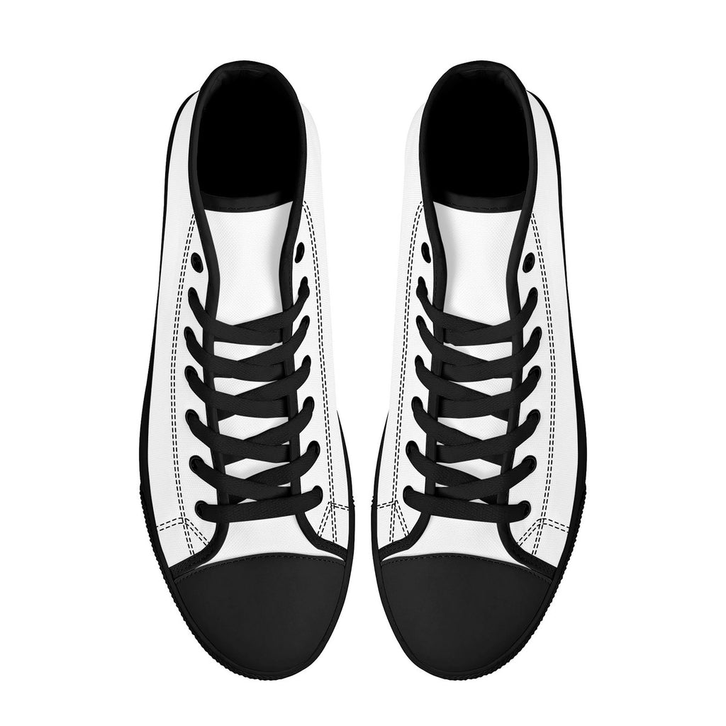 FWS High-Top Canvas Shoes With Customized Tongue - Black