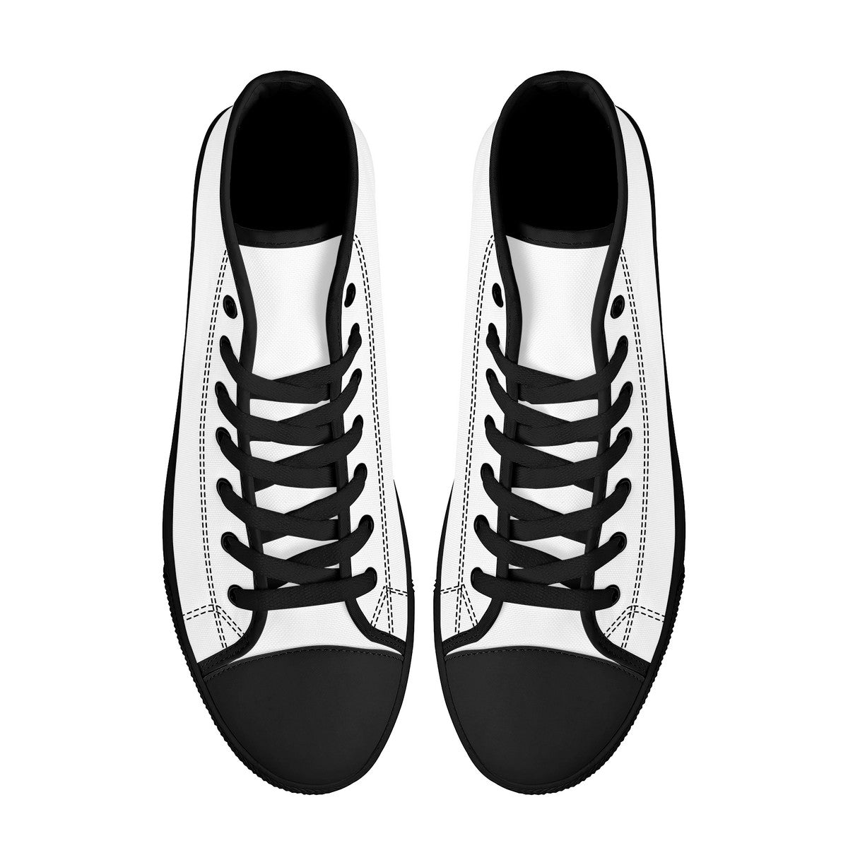 FWS High-Top Canvas Shoes With Customized Tongue - Black
